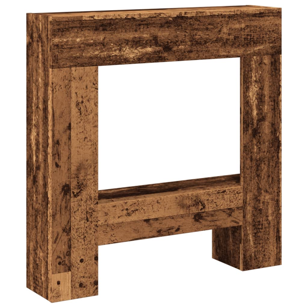 Peisramme gammelt tre 81x18x82 cm konstruert tre