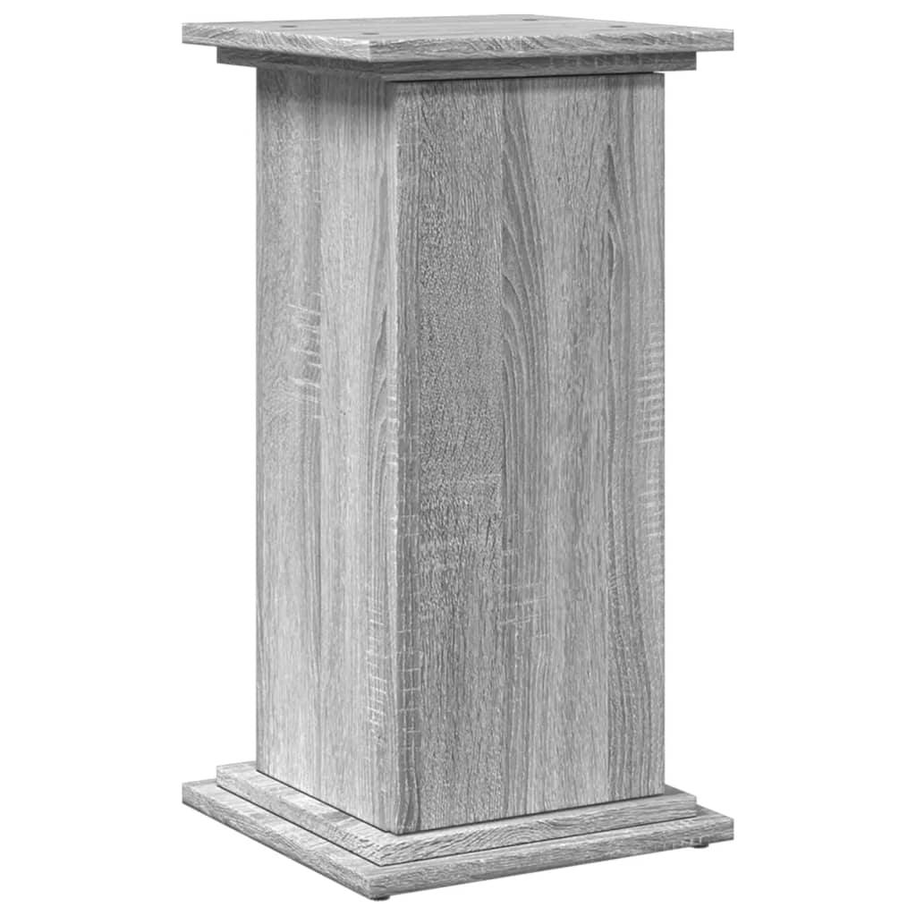 Skjermhylle oppbevaring grå sonoma 31x30x60 cm konstruert tre