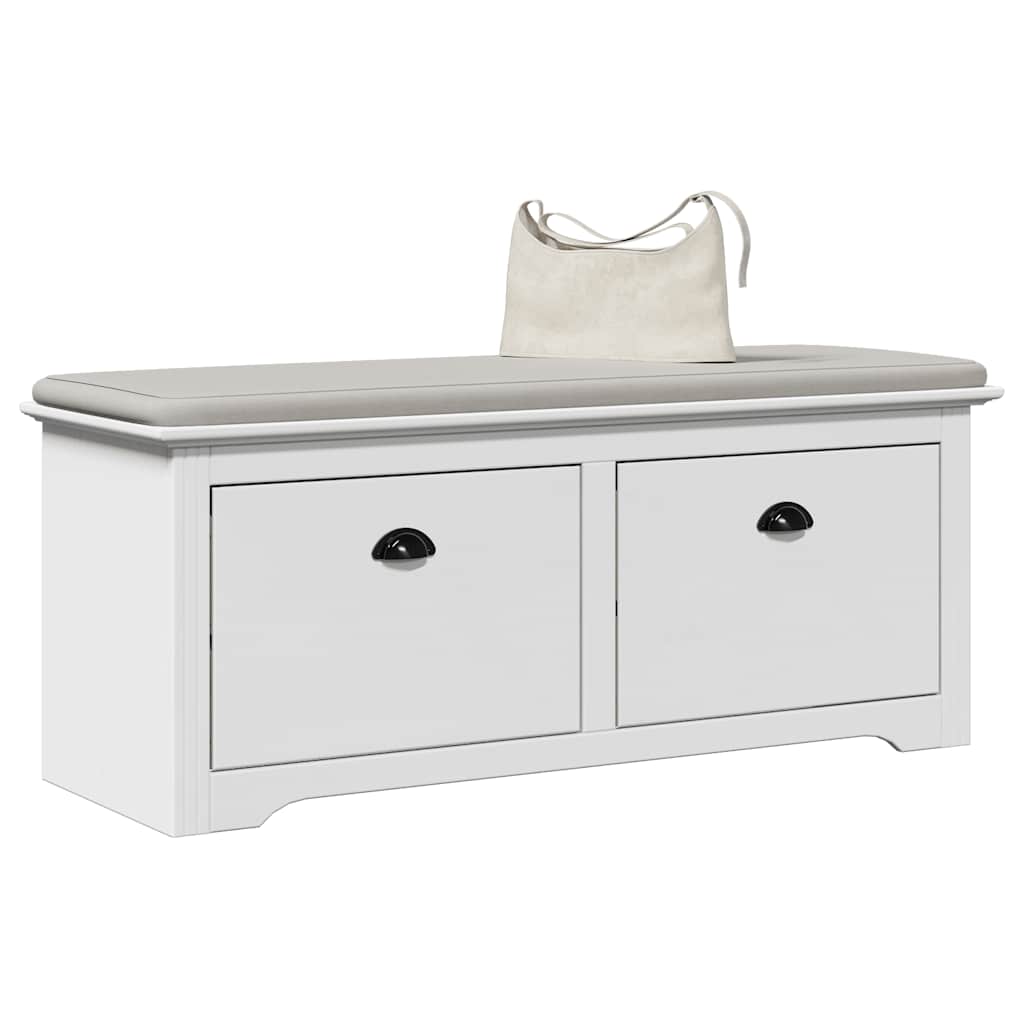 Gangbenk BODO hvit 114x40x45 cm vidaXL