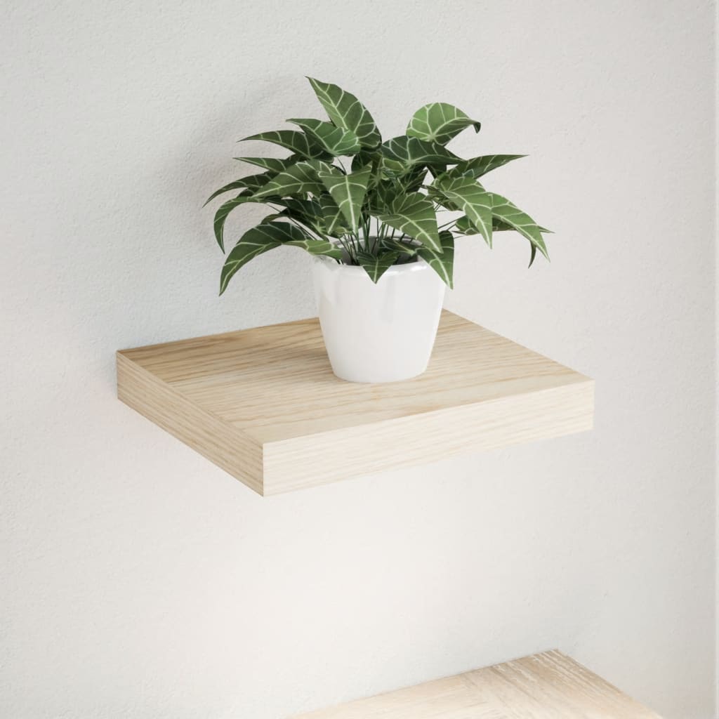 Flytende hylle 23x23,5x4 cm konstruert tre