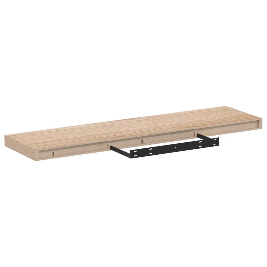 Flytende hyller 4 stk 90x23,5x4 cm konstruert tre