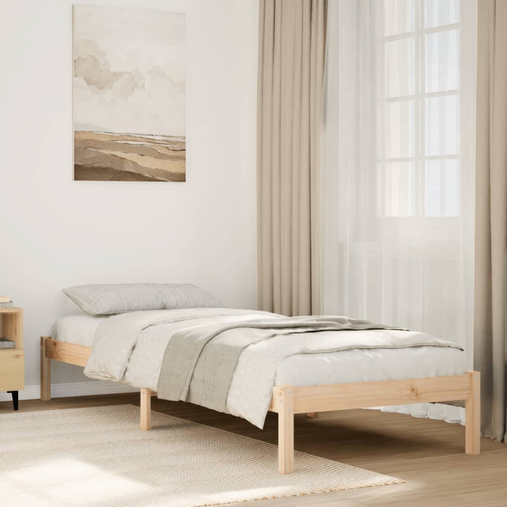Ekstra lang sengeramme uten madrass 80x220 cm heltre furu