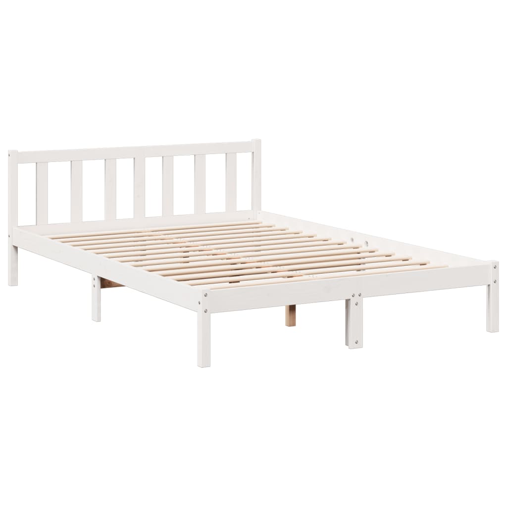 Ekstra lang sengeramme uten madrass hvit 160x210 cm heltre furu