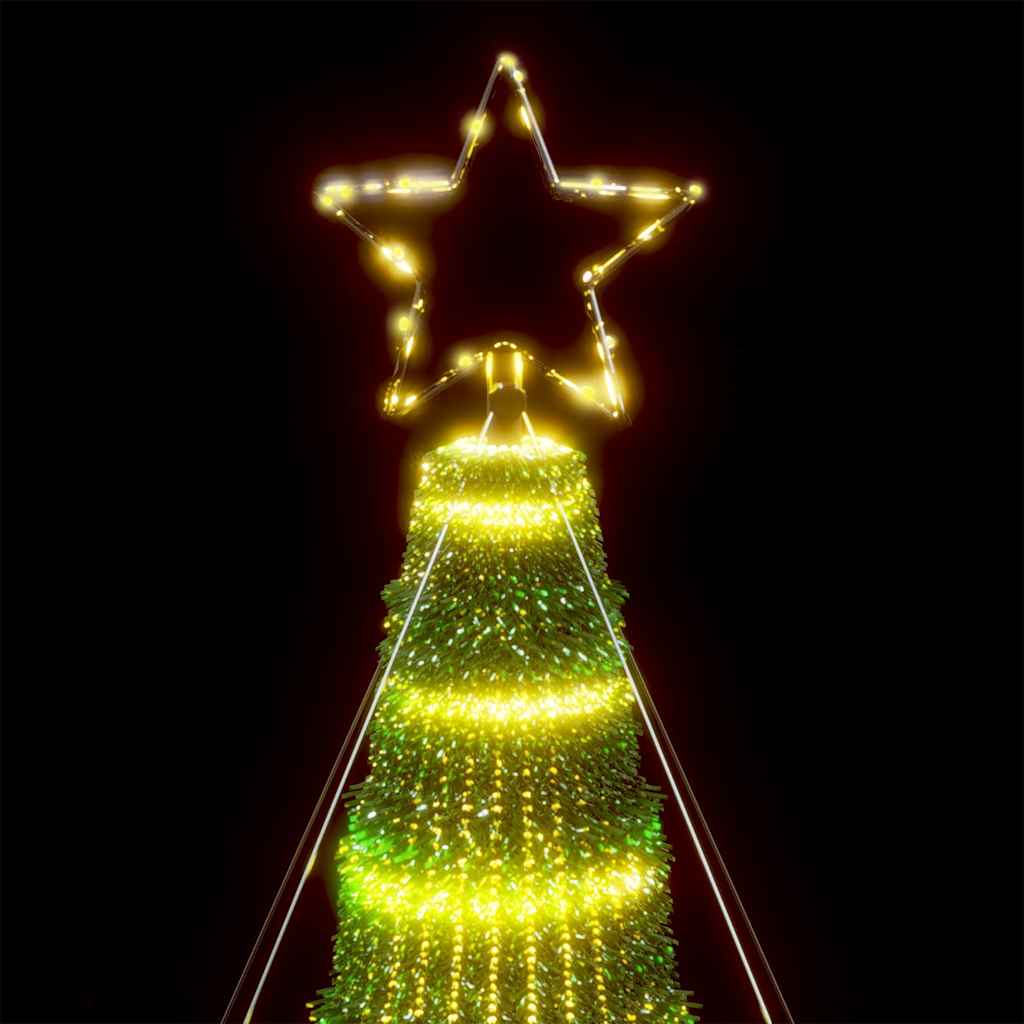 LED Juletre 1028 LEDs Varm Hvit 403 cm