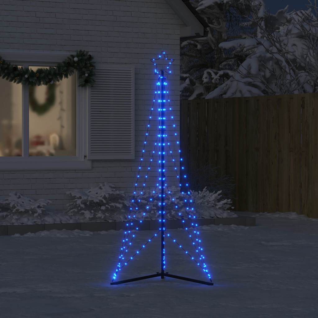 LED Juletre 363 LEDs Blå 182 cm