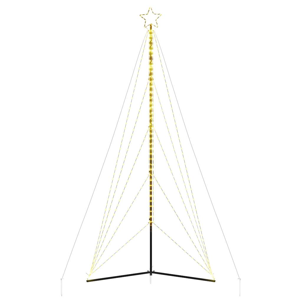 LED juletre 615 LEDs Varm Hvit 404,5 cm