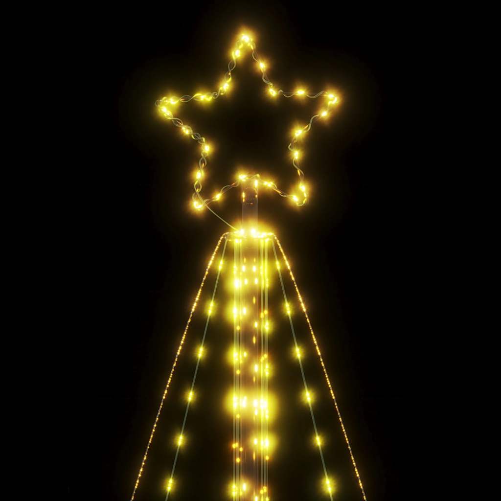 LED juletre 615 LEDs Varm Hvit 404,5 cm