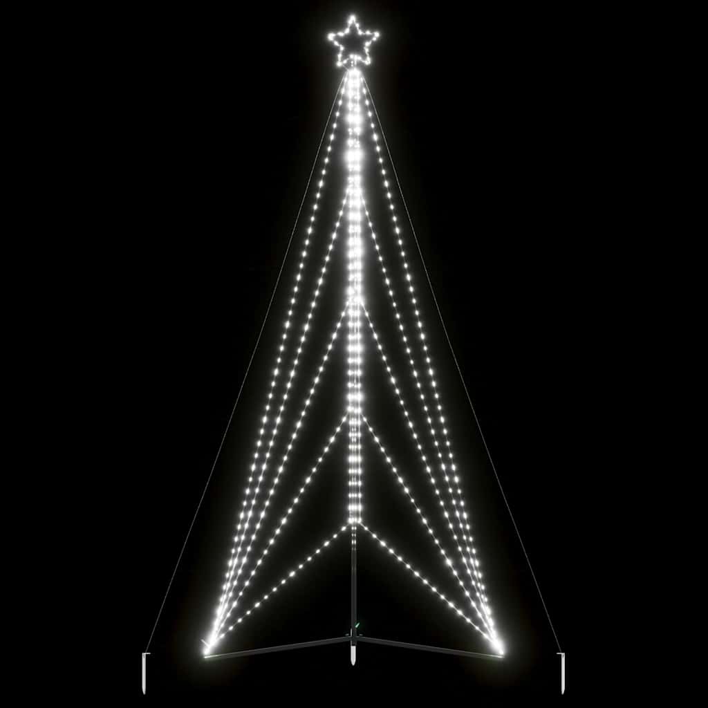 LED Juletre 615 LEDs Kald Hvit 404,5 cm
