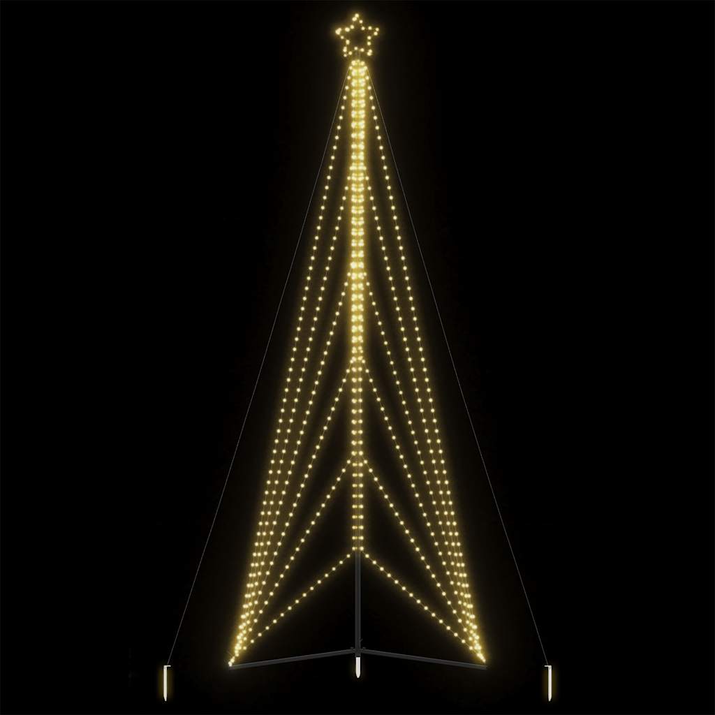 LED Juletre 861 LEDs Varm Hvit 478 cm
