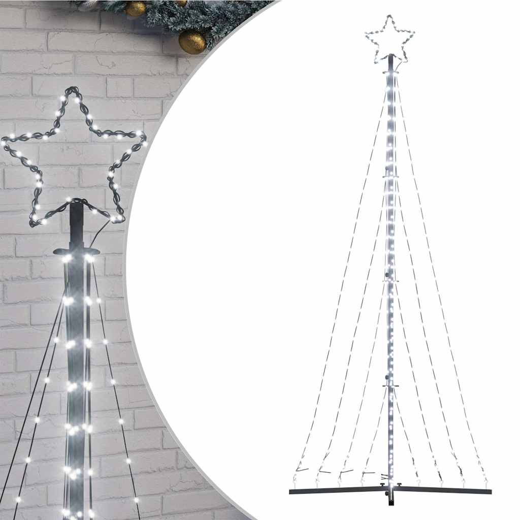LED Juletre 447 LEDs Kald Hvit 250 cm