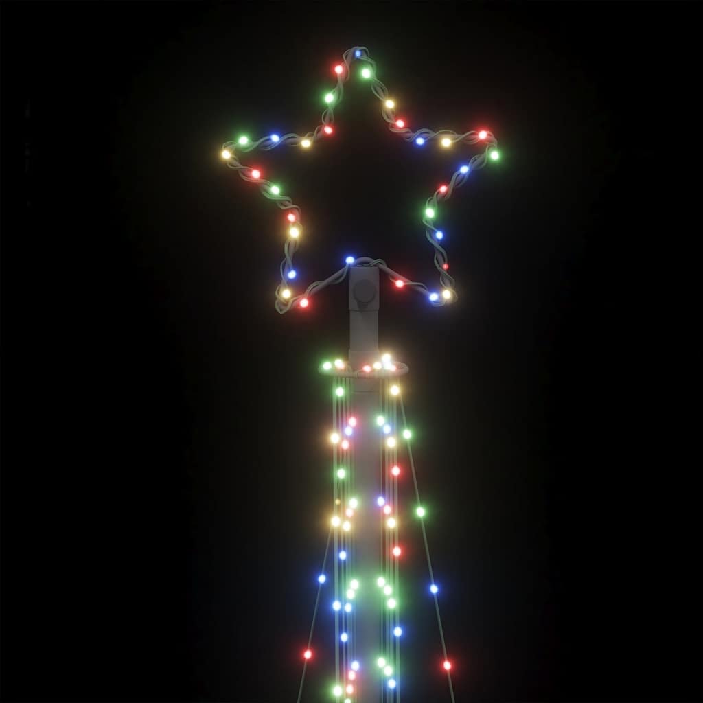 LED juletre 495 LEDs Fargerike 300,5 cm
