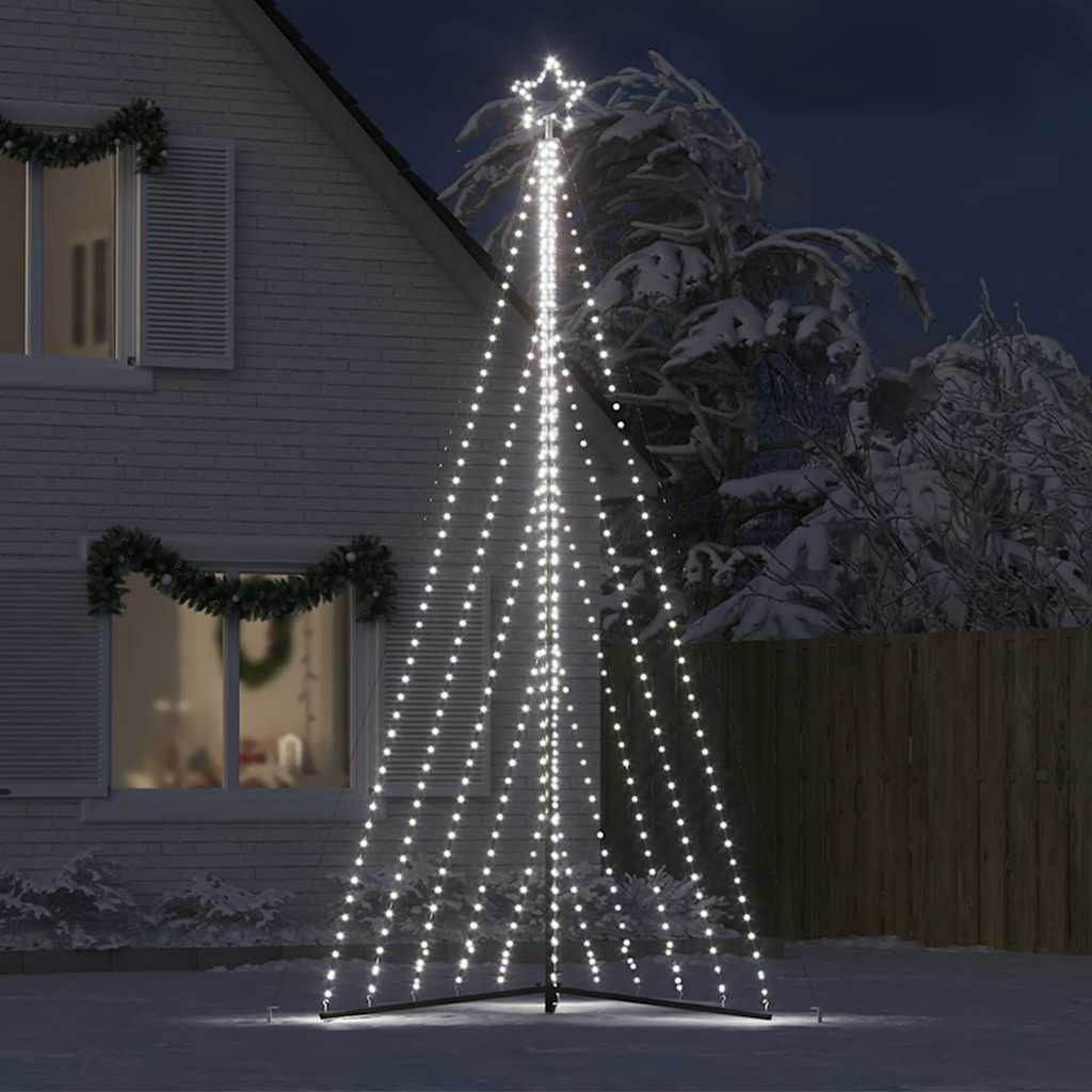 LED Juletre 570 LEDs Kald Hvit 399 cm