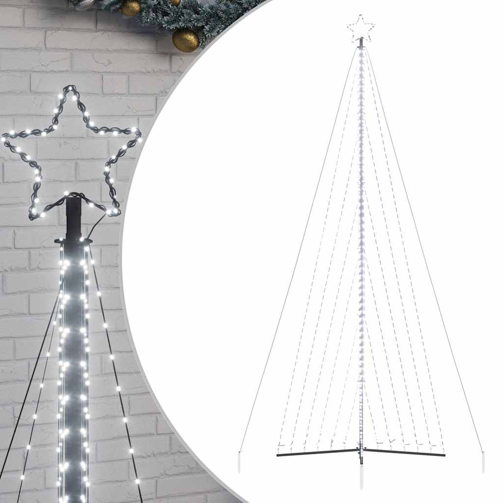 LED Juletre 789 LEDs Kald Hvit 476 cm