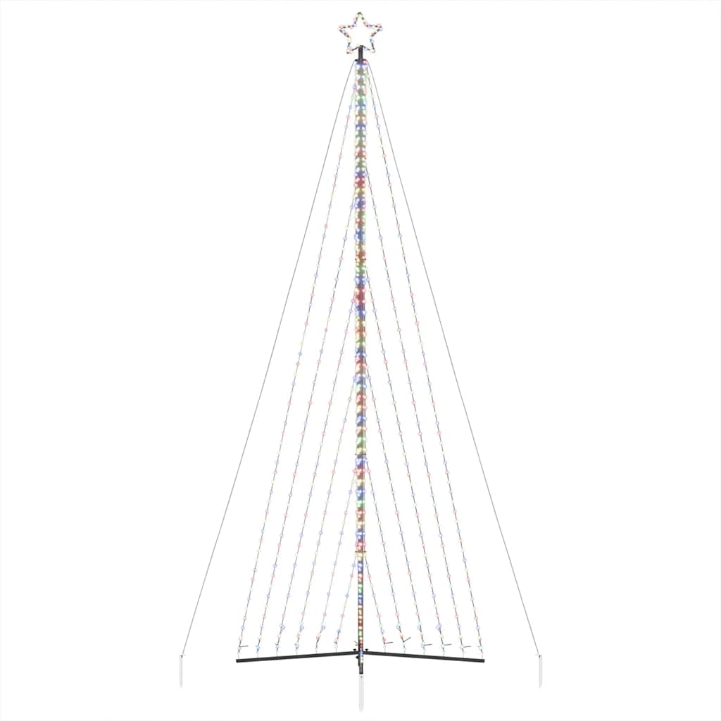 LED juletre 789 LEDs Fargerike 476 cm