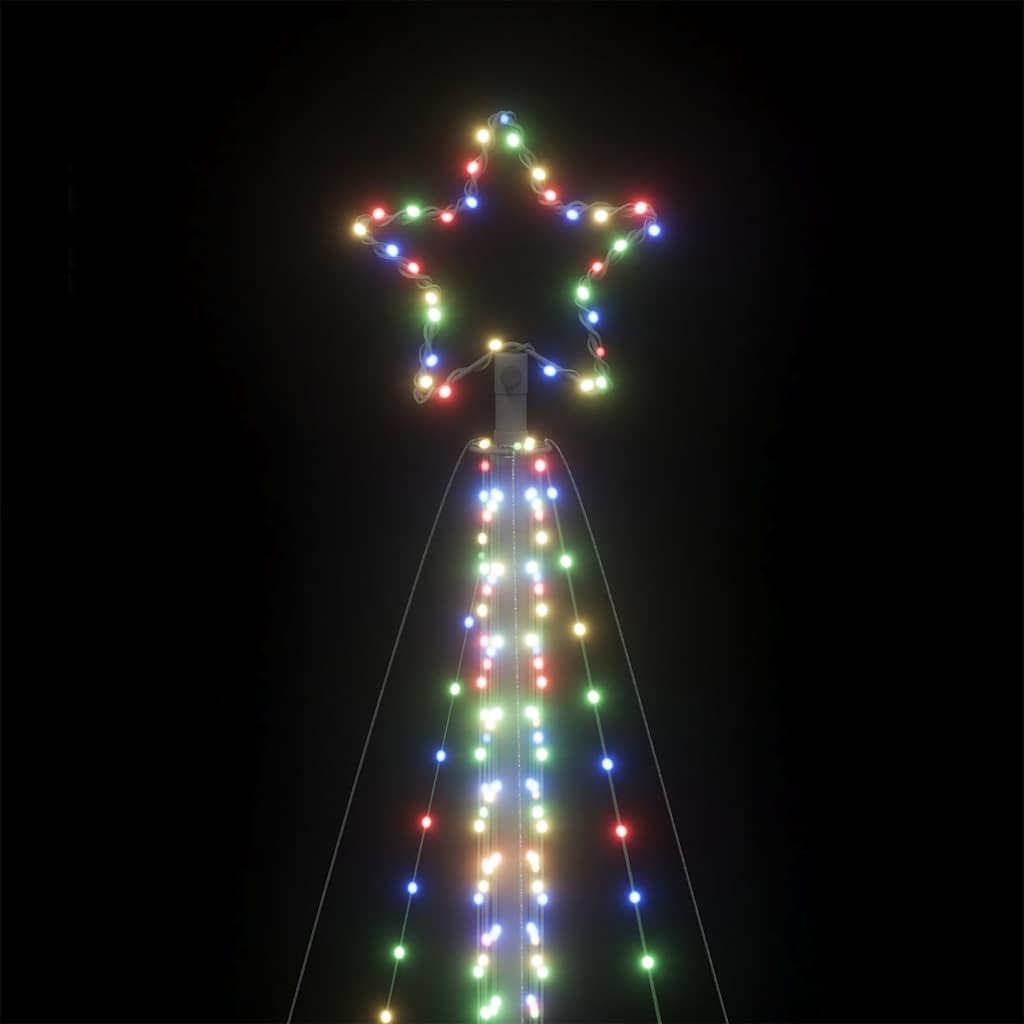 LED juletre 789 LEDs Fargerike 476 cm