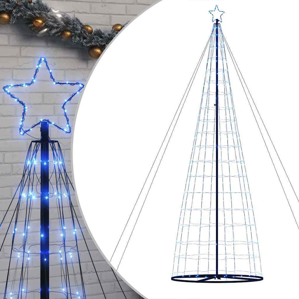 LED Juletre 1534 LEDs Blå 500 cm vidaXL