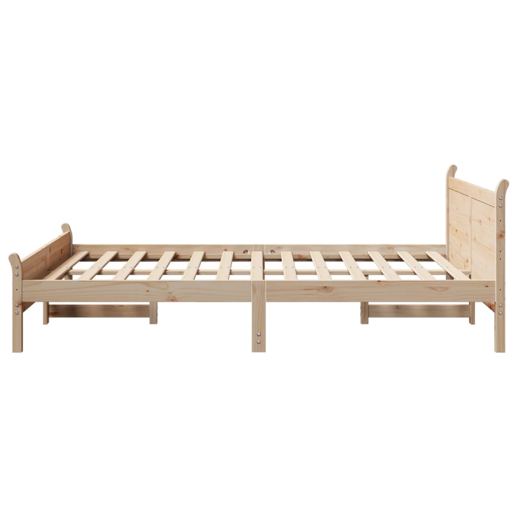 Sengeramme uten madrass 140x200 cm heltre furu