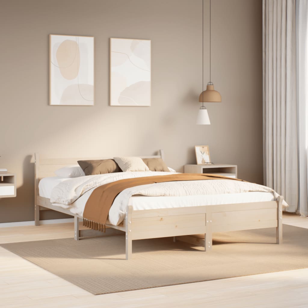 Sengeramme uten madrass 120x190 cm heltre furu
