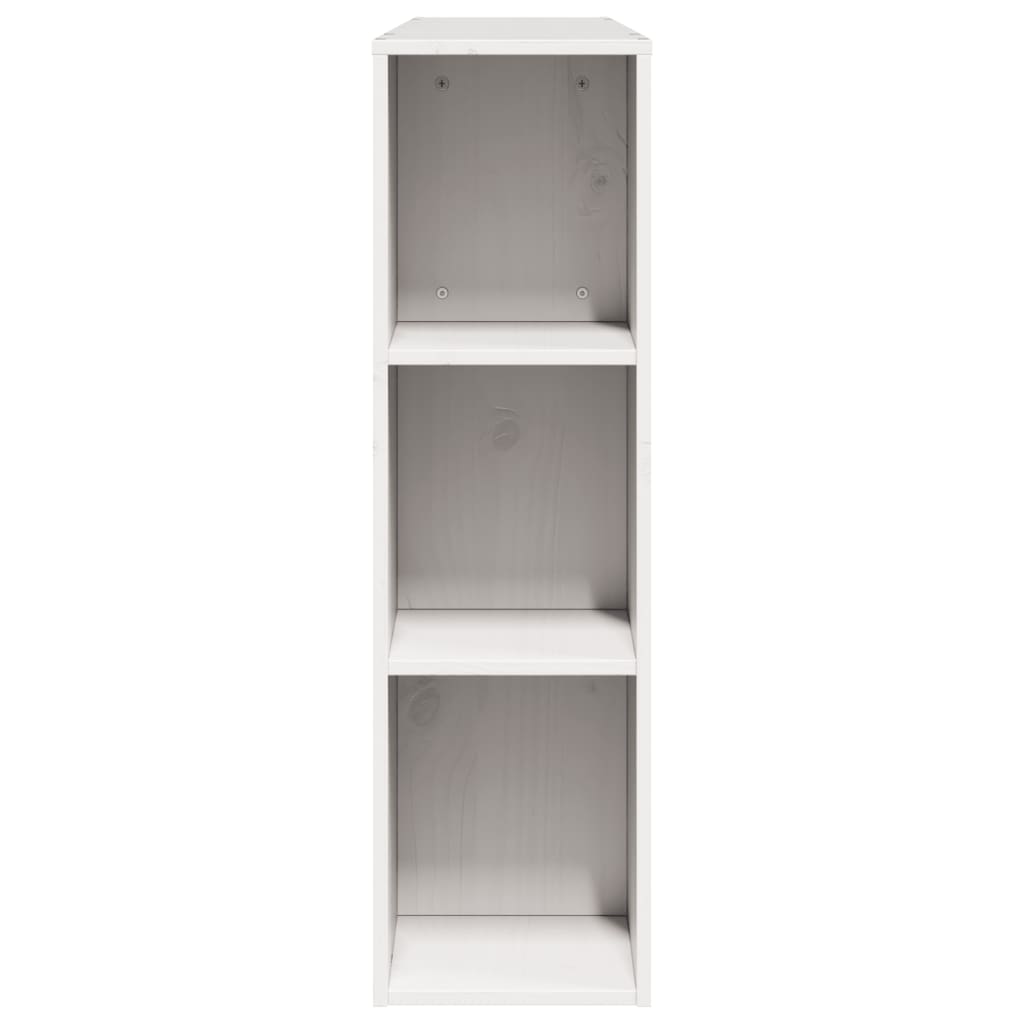Hodegavl med oppbevaring hvit 140 cm heltre furu