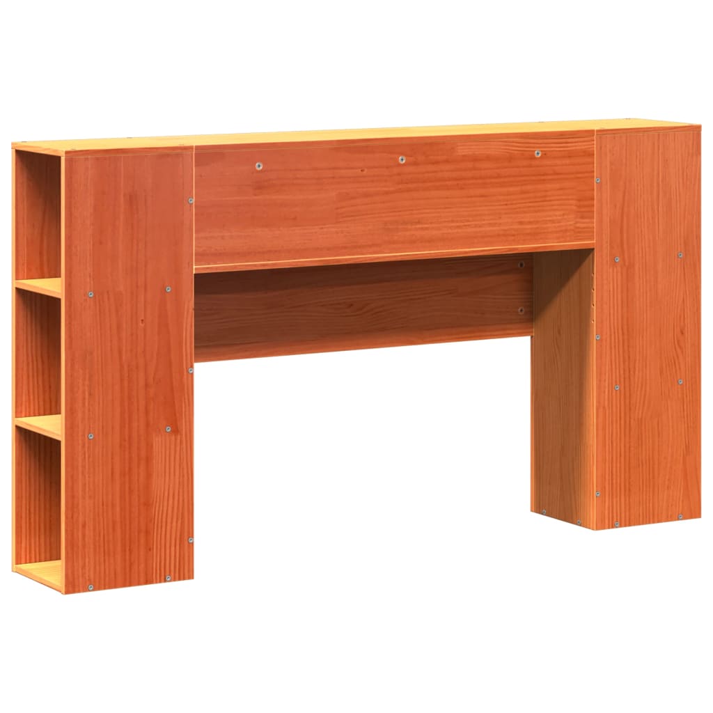 Hodegavl med oppbevaring voksbrun 135 cm heltre furu