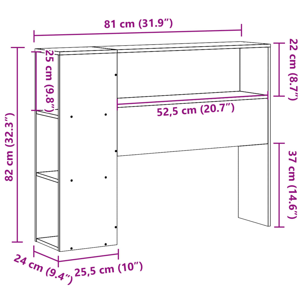 Hodegavl med oppbevaring 75 cm heltre furu