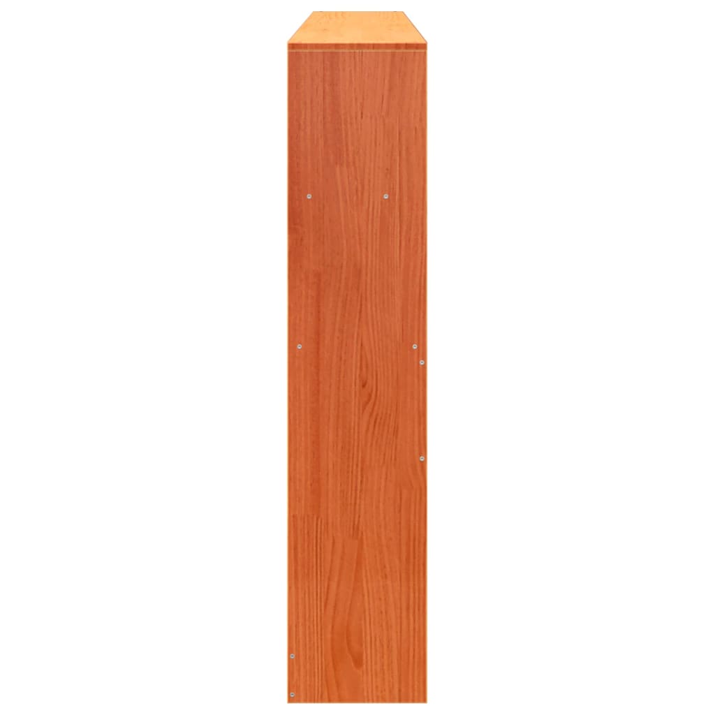 Hodegavl med oppbevaring voksbrun 180 cm heltre furu
