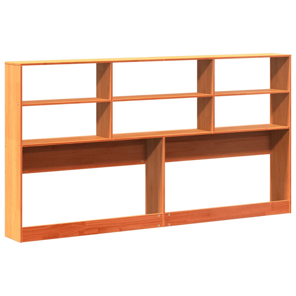 Hodegavl med oppbevaring voksbrun 180 cm heltre furu
