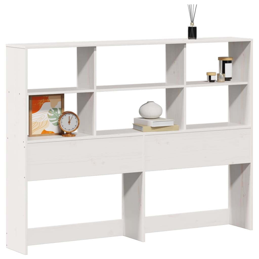 Hodegavl med oppbevaring hvit 160 cm heltre furu