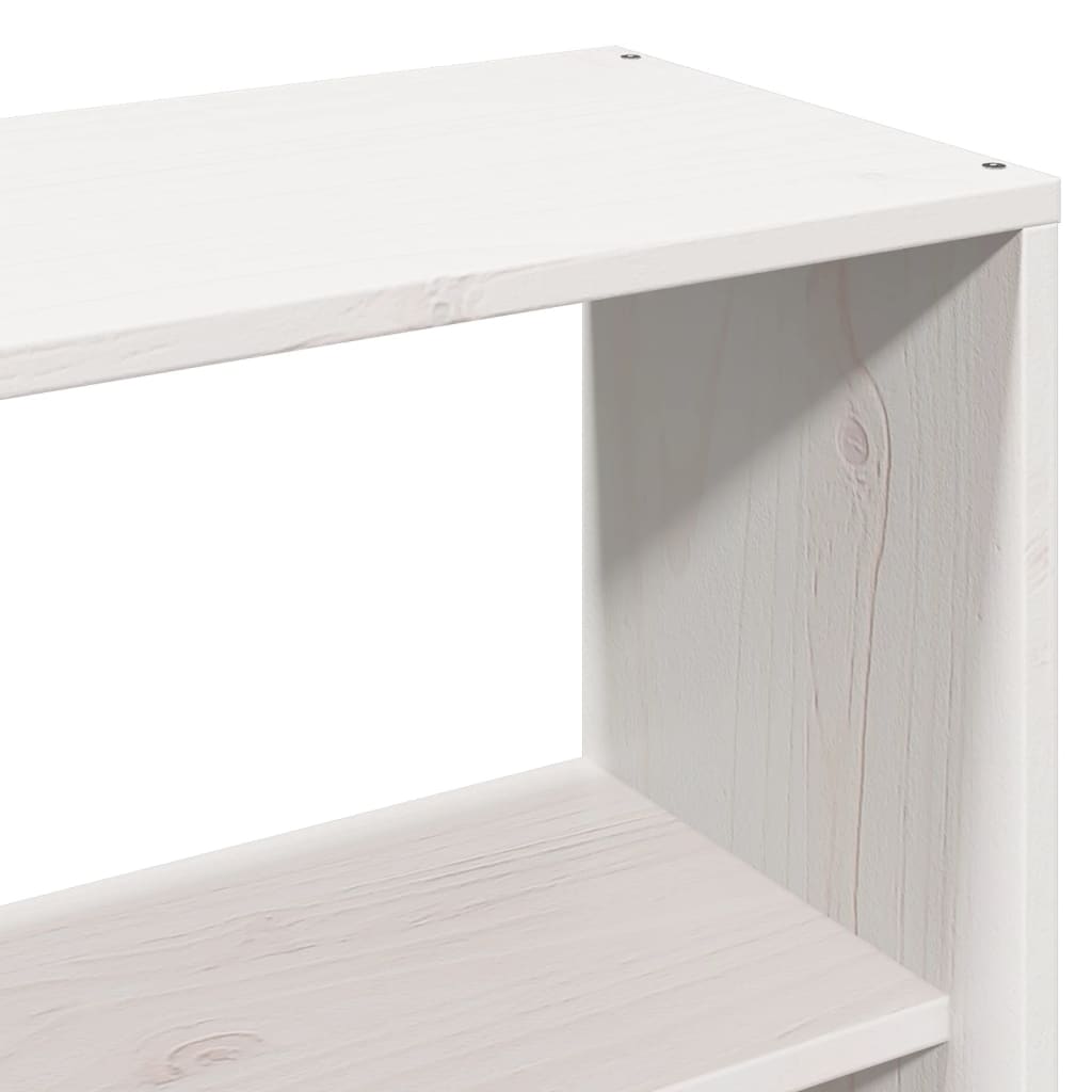 Hodegavl med oppbevaring hvit 160 cm heltre furu