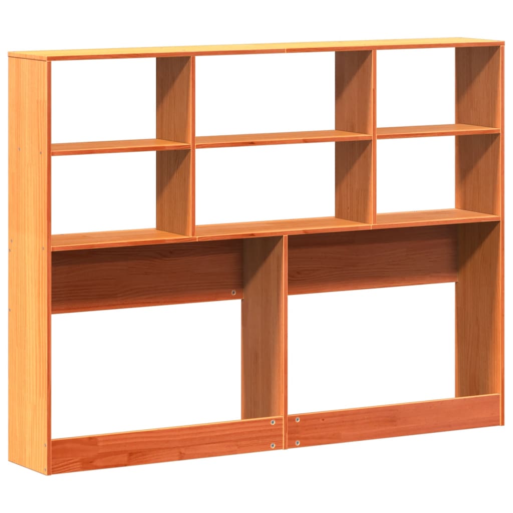 Hodegavl med oppbevaring voksbrun 135 cm heltre furu