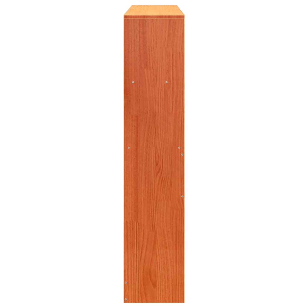 Hodegavl med oppbevaring voksbrun 120 cm heltre furu