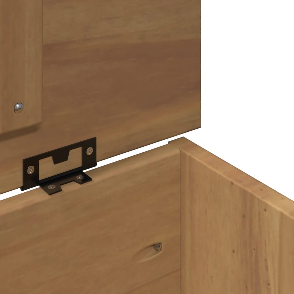 Putekasse med lokk PANAMA 79x42x46 cm heltre furu