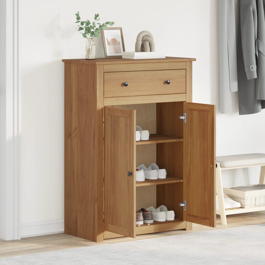 Skoskap PANAMA 80x40x114 cm heltre furu