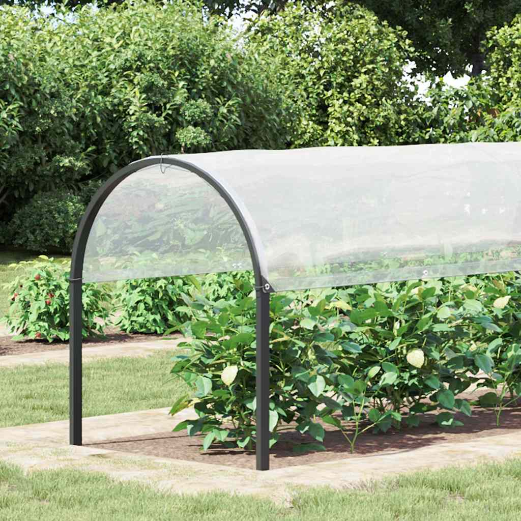 Plantetrekk med maljer 2x6 m polyetylen vidaXL