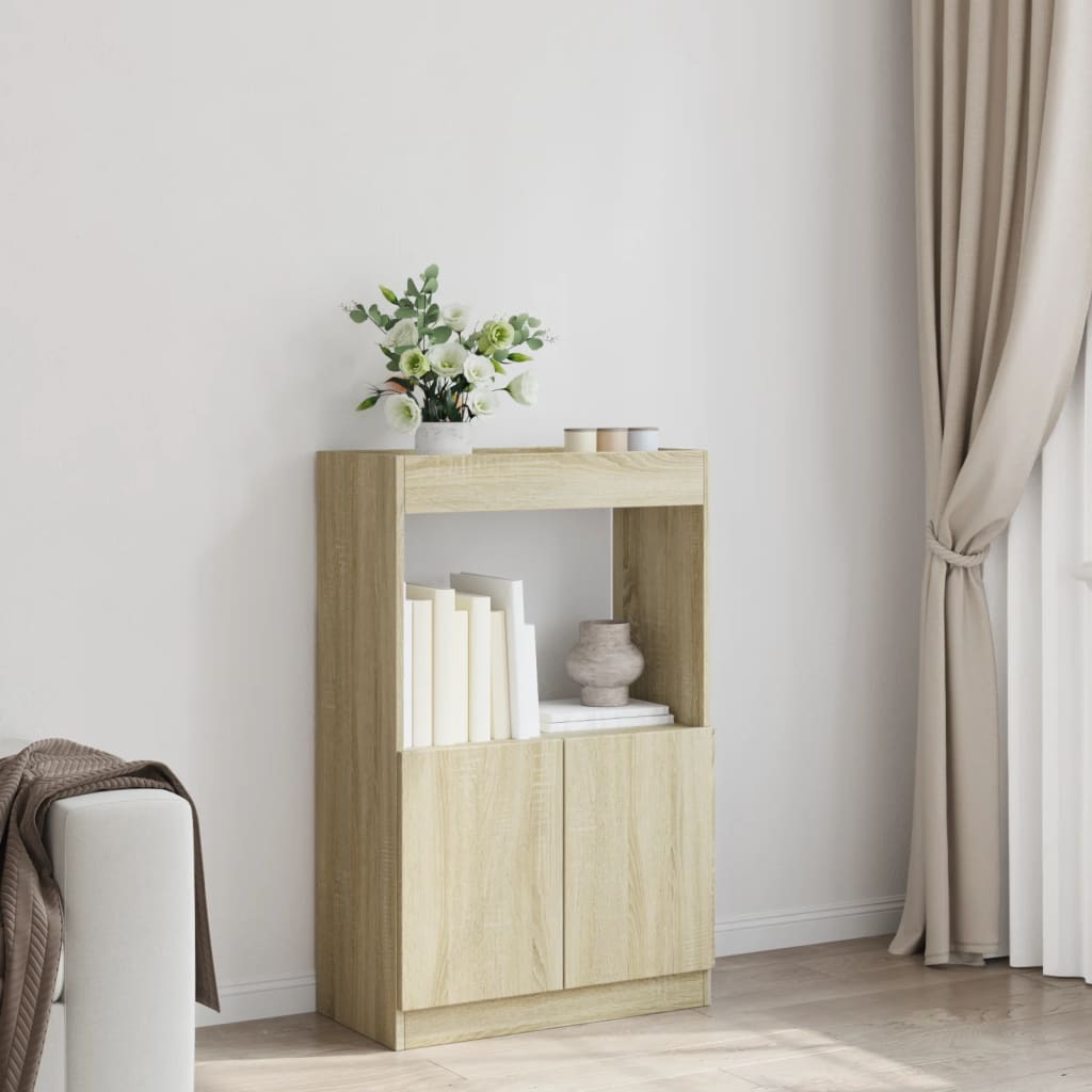 Highboard sonoma eik 63x33x100 cm konstruert tre