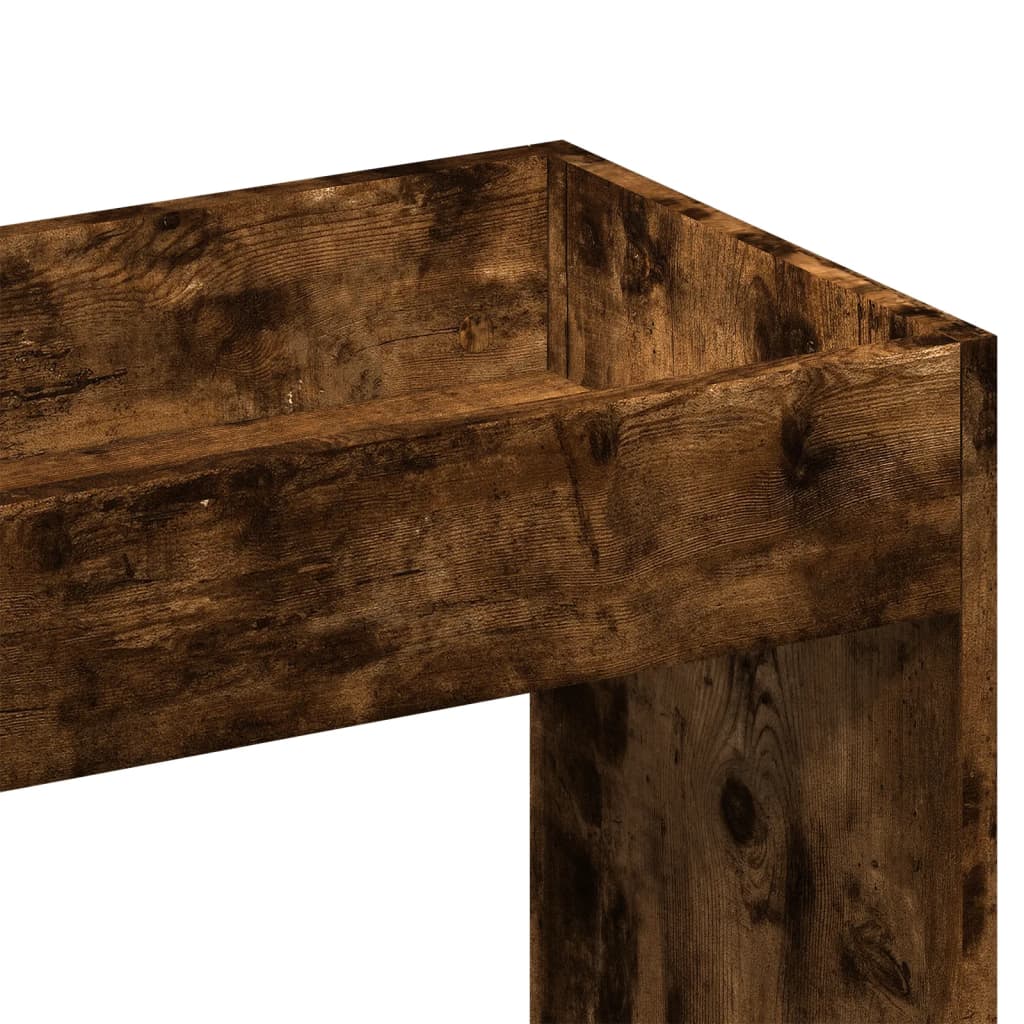 Highboard røkt eik 63x33x100 cm konstruert tre
