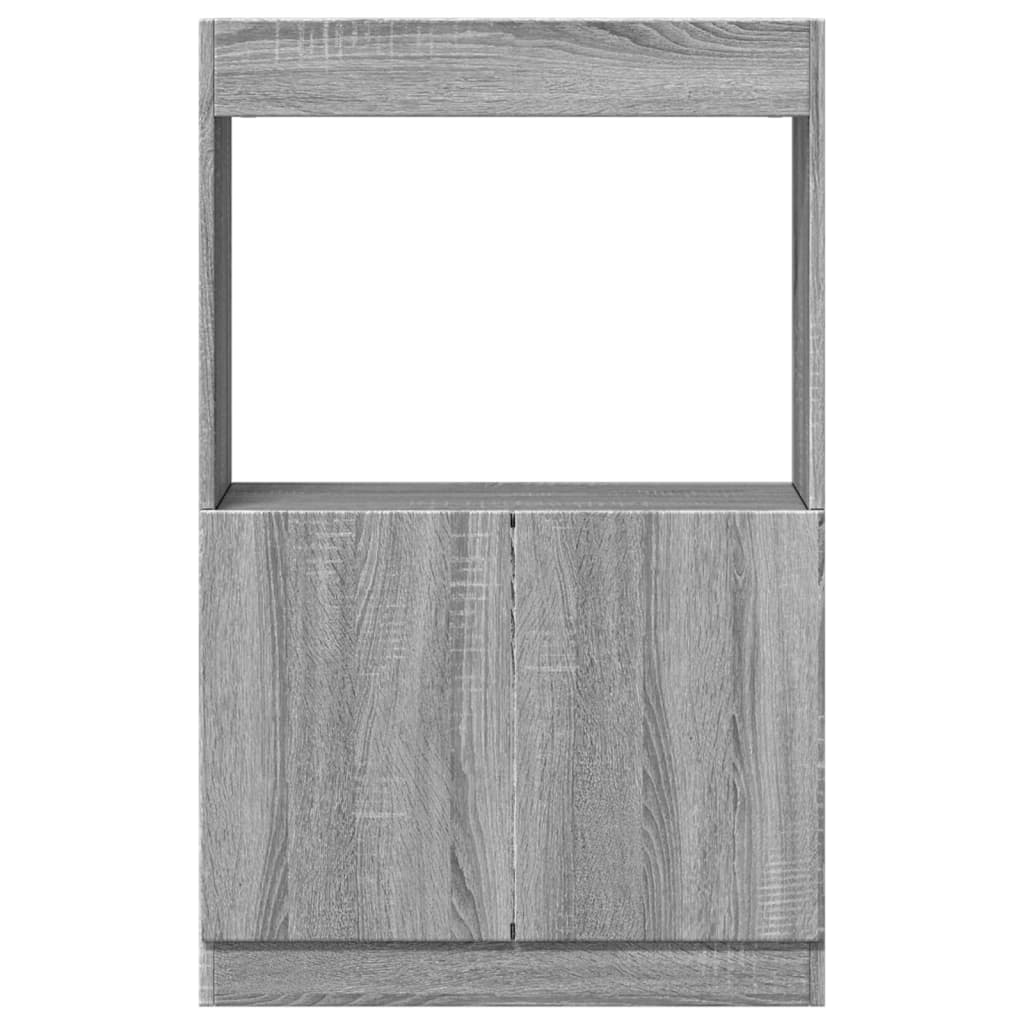 Highboard grå sonoma 63x33x100 cm konstruert tre