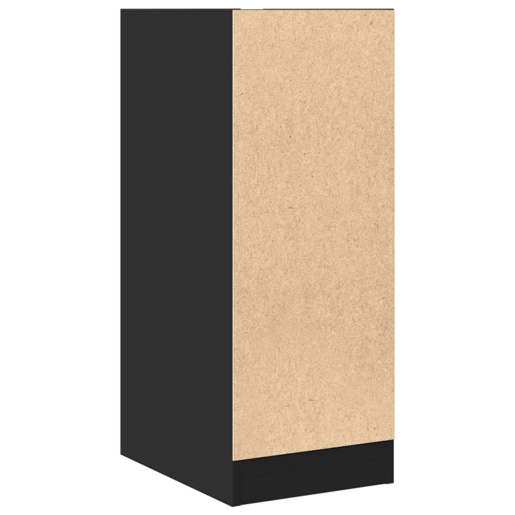 Apotekskap svart 30x41x77,5 cm konstruert tre