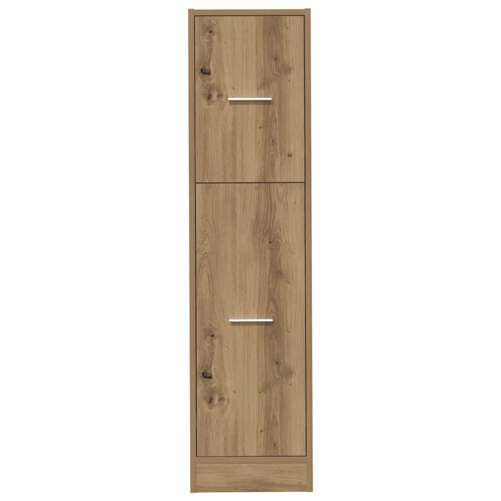 Apotekskap artisan eik 30x41x118 cm konstruert tre