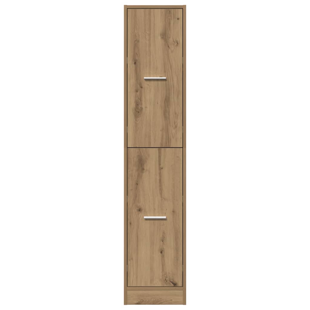 Apotekerskap håndlaget eik 30x41x144,5 cm konstruert tre
