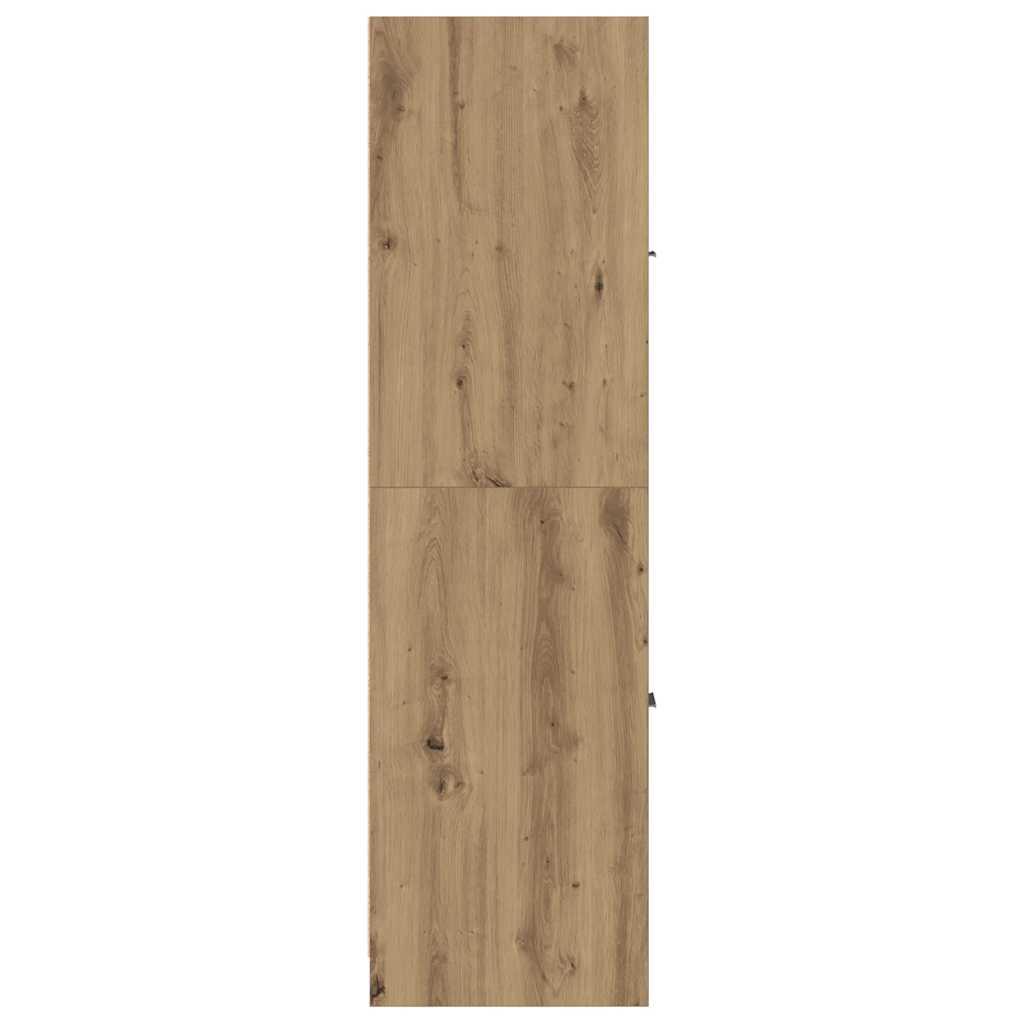 Apotekerskap håndlaget eik 30x41x144,5 cm konstruert tre