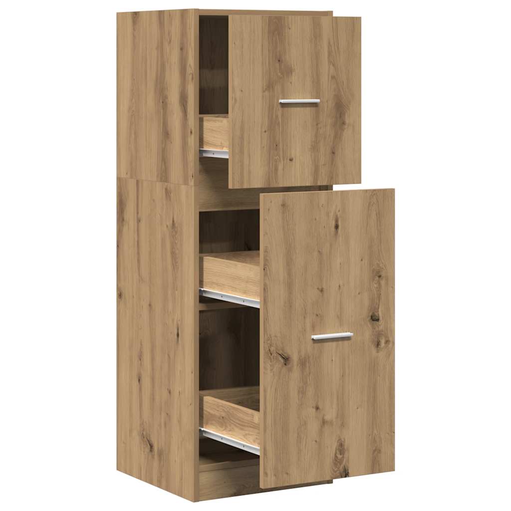 Apotekskap artisan eik 40x41x118 cm konstruert tre