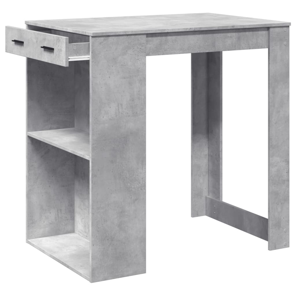 Barbord betonggrå 102x70x103,5 cm konstruert tre