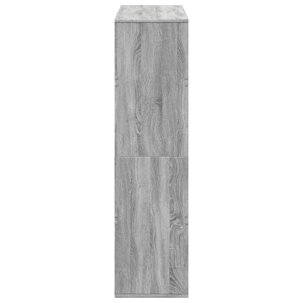 Bokhylle grå sonoma 100x33x125,5 cm konstruert tre