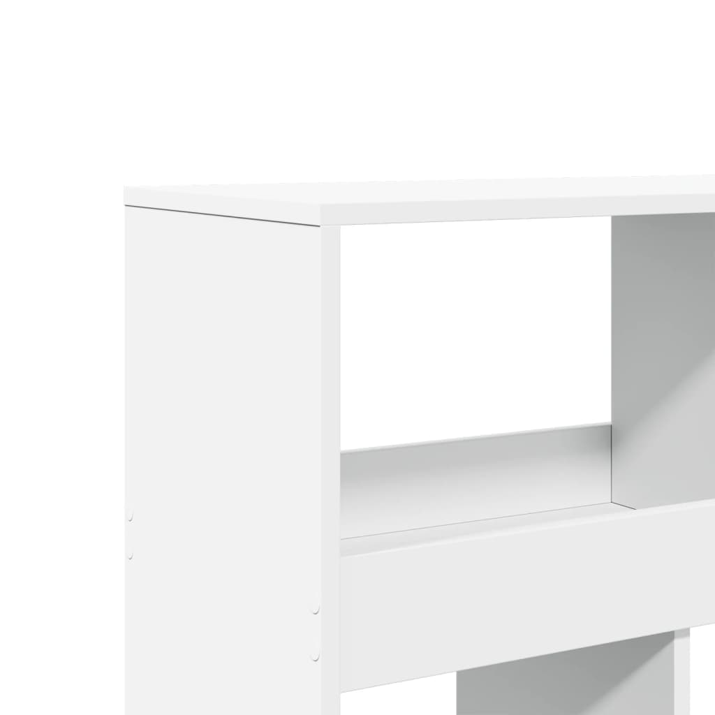 Bokhylle hvit 100x33x187,5 cm konstruert tre