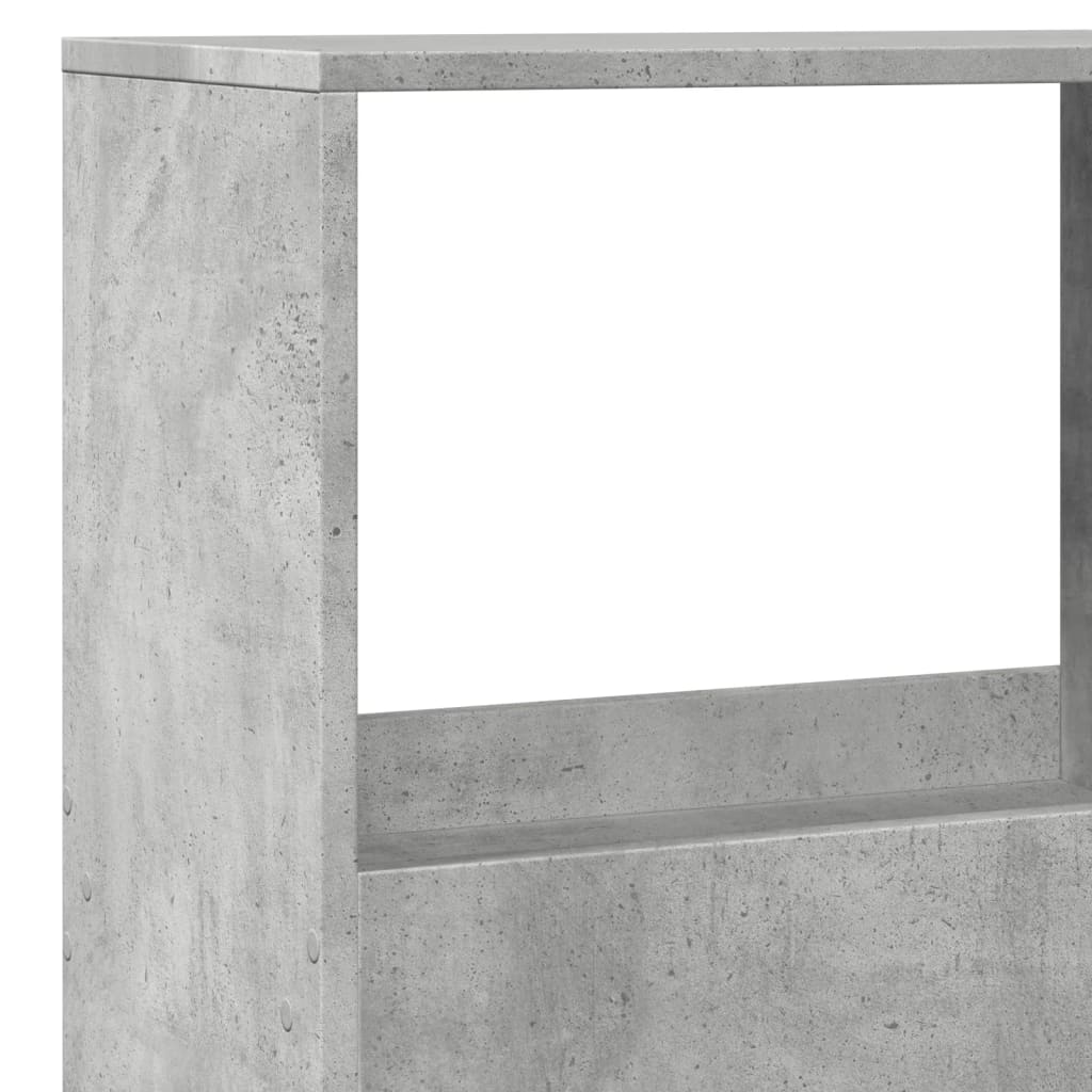 Bokhylle betonggrå 100x33x155,5 cm konstruert tre