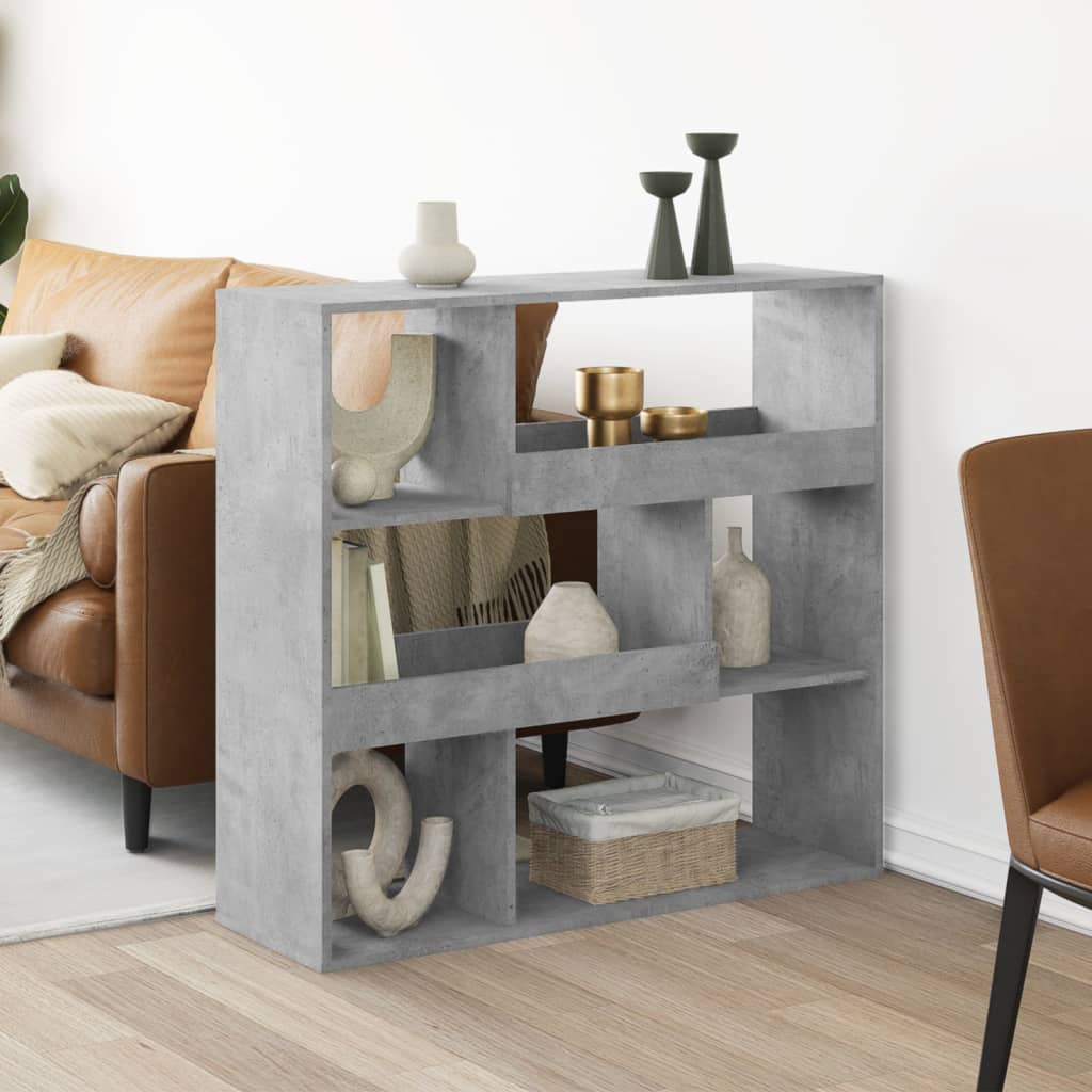 Romdeler betonggrå 100x33x94,5 cm konstruert tre