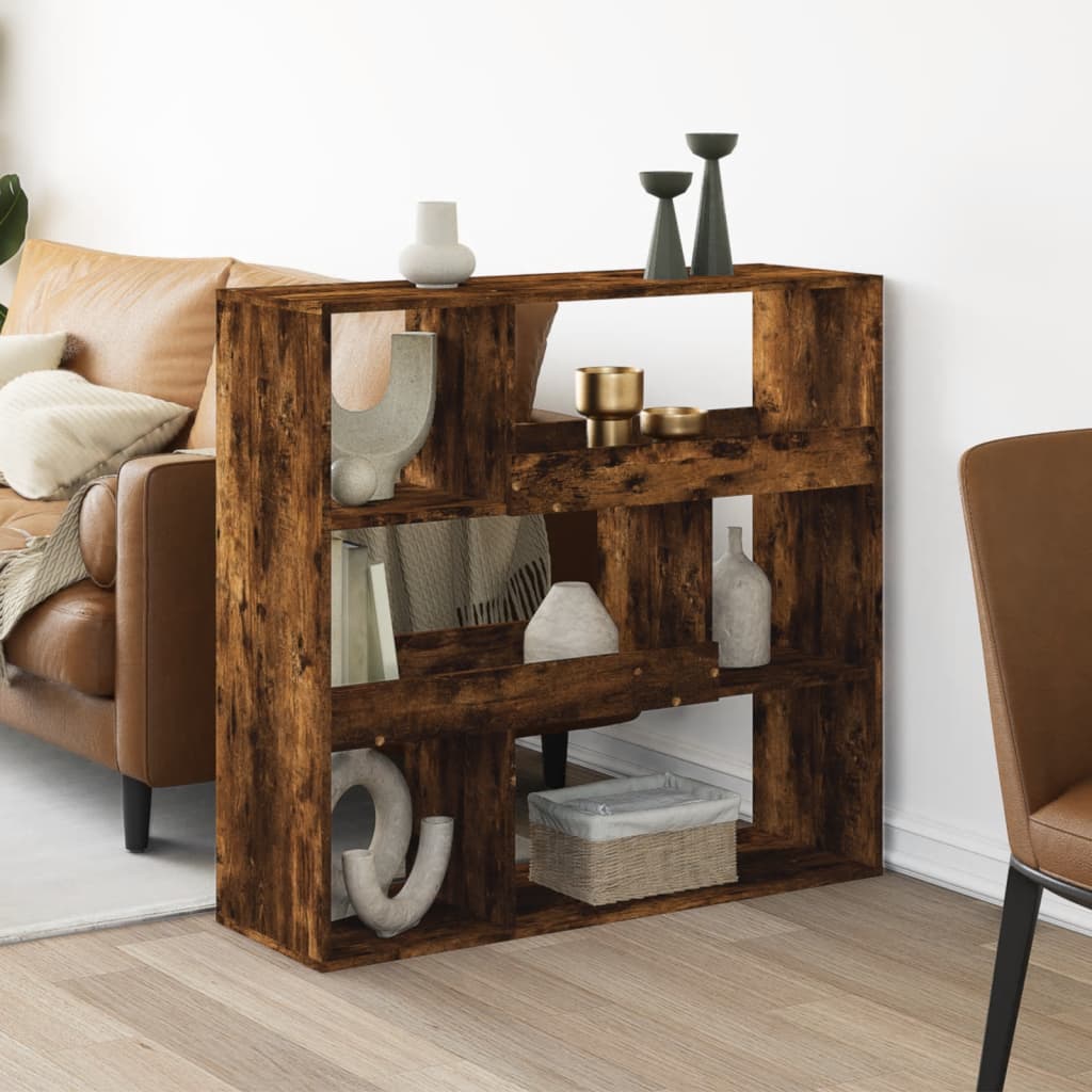Romdeler røkt eik 100x33x94,5 cm konstruert tre