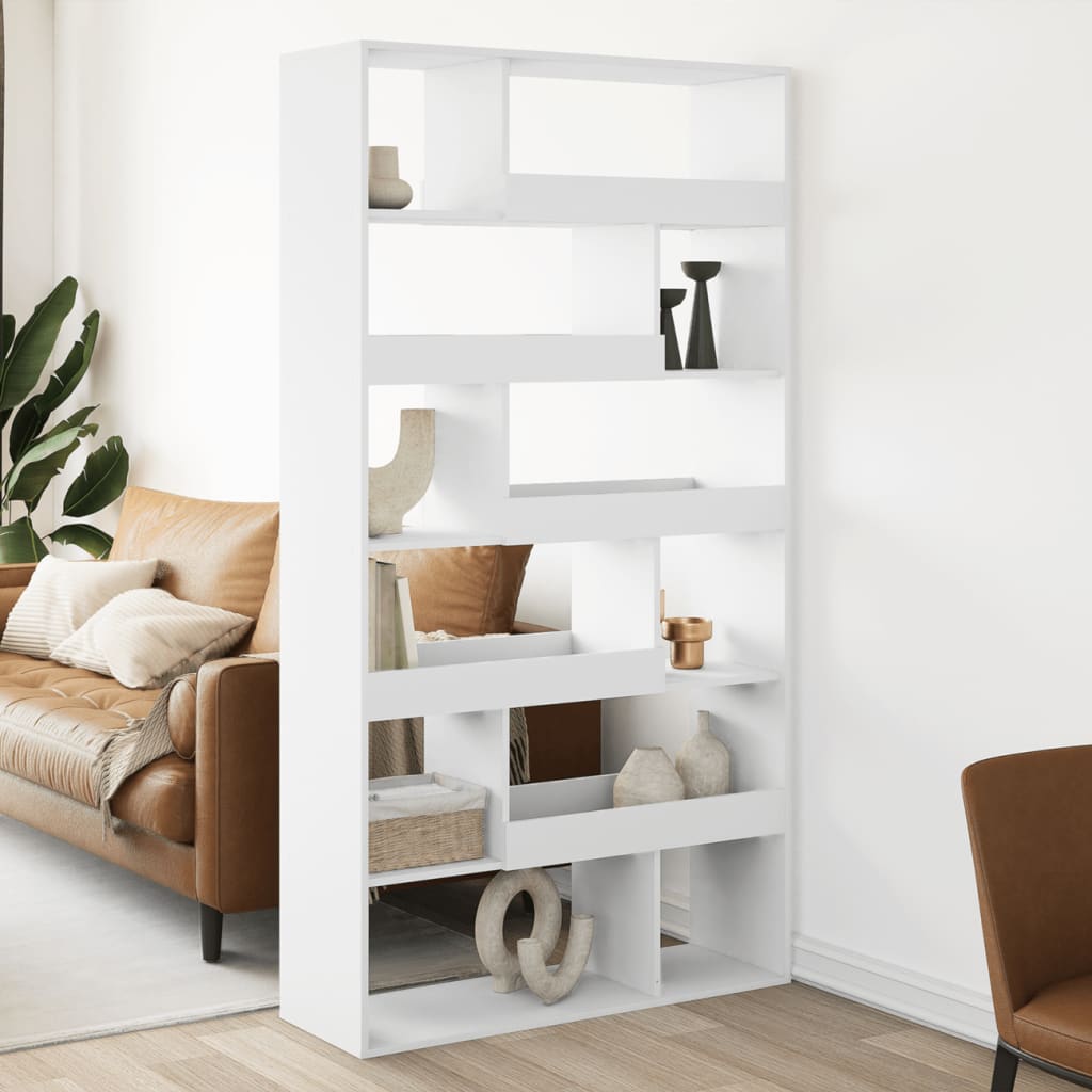 Romdeler hvit 100x33x187,5 cm konstruert tre vidaXL
