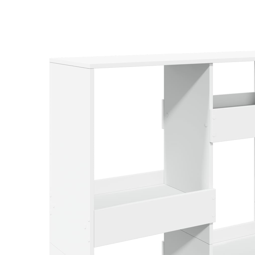 Romdeler hvit 100x33x135 cm konstruert tre